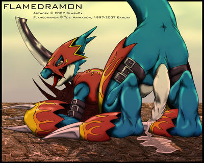 Flamedramon Presenting
art by slash0x
Keywords: anime;digimon;dragon;flamedramon;male;anthro;solo;penis;spooge;slash0x