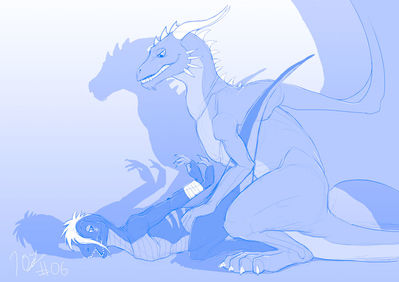 Aheria
art by slash0x
Keywords: dragon;dinosaur;theropod;raptor;male;feral;M/M;from_behind;anal;slash0x