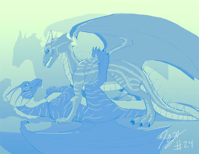 Dragons Sex
art by slash0x
Keywords: dragon;dragoness;male;female;feral;M/F;penis;missionary;slash0x