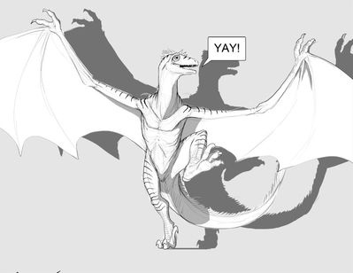 Wyvern Yay
art by slash0x
Keywords: dragon;wyvern;male;feral;solo;non-adult;slash0x