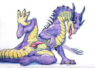 Classic Dragon
art by slate
Keywords: dragon;male;feral;solo;penis;slate