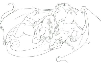 Slither and Slitherette
art by sefeiren
Keywords: dragon;dragoness;feral;male;female;M/F;penis;oral;sefeiren