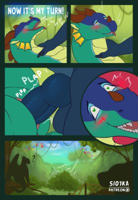 Glory and Deathbringer, page 6 (Wings_of_Fire)
art by slo1ka
Keywords: comic;wings_of_fire;rainwing;nightwing;glory;deathbringer;dragon;dragoness;male;female;feral;M/F;penis;missionary;vaginal_penetration;closeup;slo1ka