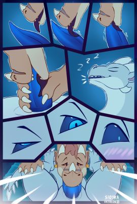 Secret Love, page 8 (Wings_of_Fire)
art by slo1ka
Keywords: comic;wings_of_fire;icewing;sandwing;qibli;winter;dragon;male;feral;M/M;penis;oral;closeup;slo1ka