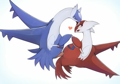 Latias and Latios
art by sloppybird
Keywords: anime;pokemon;avian;bird;latias;latios;male;female;anthro;M/F;penis;missionary;vaginal_penetration;spooge;sloppybird