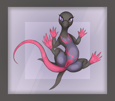 Salazzle
art by slowderpyguy
Keywords: anime;pokemon;lizard;salazzle;female;anthro;solo;vagina;slowderpyguy