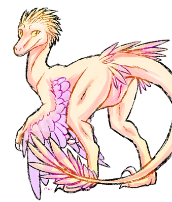 Raptor Gal
art by snowy18
Keywords: dinosaur;theropod;raptor;female;feral;solo;vagina;snowy18