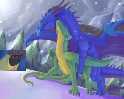 Dragons Mating On A Snowy Day
art by shinigamisquirrel
Keywords: dragon;dragoness;male;female;feral;M/F;penis;from_behind;vaginal_penetration;shinigamisquirrel