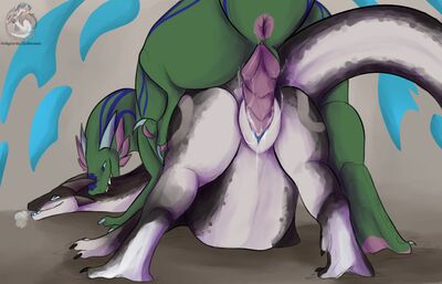 Dracix and Selica Mating
art by solkkamal
Keywords: dragon;dragoness;male;female;feral;M/F;penis;from_behind;vaginal_penetration;spooge;solkkamal