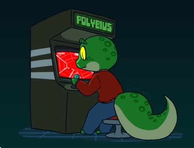 Polybius
art by solphmidd
Keywords: videogame;lizard;gecko;anthro;solo;non-adult;solphmidd