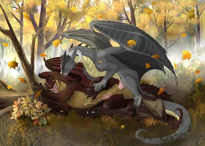 Under Falling Leaves
art by soulless_lumos
Keywords: dragon;male;feral;M/M;penis;from_behind;anal;ejaculation;spooge;soulless_lumos