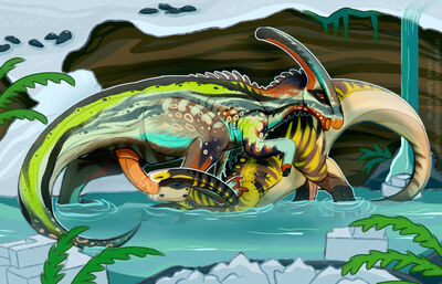 Parasaurolophus at the River
art by south-breeze
Keywords: dinosaur;hadrosaur;parasaurolophus;male;feral;M/M;penis;oral;spooge;south-breeze