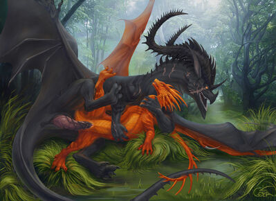 Dragon Sex
art by sovaom
Keywords: dragon;dragoness;male;female;feral;M/F;penis;spoons;vaginal_penetration;sovaom