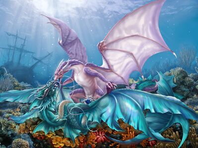 Under The Sea
art by SovaOm
Keywords: dragon;dragoness;male;female;feral;M/F;penis;cowgirl;vaginal_penetration;ejaculation;spooge;SovaOm