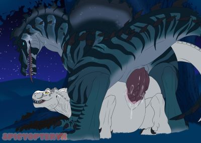 Spinosaurus and Rex
art by spicyopteryx
Keywords: dinosaur;theropod;tyrannosaurus_rex;trex;spinosaurus;male;female;feral;M/F;penis;from_behind;vaginal_penetration;spooge;spicyopteryx