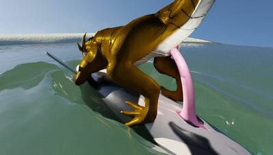 Orca and Dragon
art by spookedtheropod
Keywords: dragon;furry;cetacean;furry;male;female;feral;M/F;penis;cowgirl;vaginal_penetration;cgi;spookedtheropod