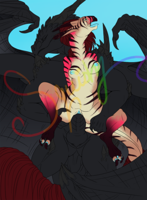 Dragon Sex WIP
art by squishysquishy
Keywords: dragon;dragoness;male;female;anthro;breasts;M/F;penis;reverse_cowgirl;vaginal_penetration;squishysquishy