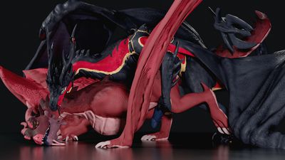 Dragon Bonding
art by sredrahs
Keywords: cartoon;rick_and_morty;balthromaw;dragon;wyvern;male;feral;M/M;penis;from_behind;anal;cgi;sredrahs