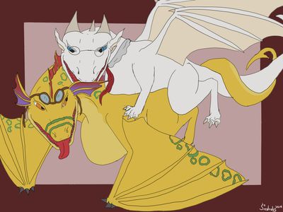 Adine and Remy Mating
art by sredrahs
Keywords: videogame;angels_with_scaly_wings;dragon;dragoness;wyvern;adine;remy;male;female;anthro;M/F;from_behind;sredrahs