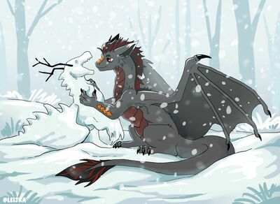 Snow Dragon
art by sssmazkaa
Keywords: dragon;male;feral;solo;holiday;non-adult;sssmazkaa