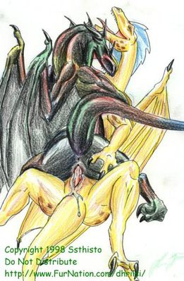 Dragoness On Top
art by ssthisto
Keywords: dragon;dragoness;male;female;feral;M/F;cowgirl;penis;vaginal_penetration;spooge;orgasm;ssthisto