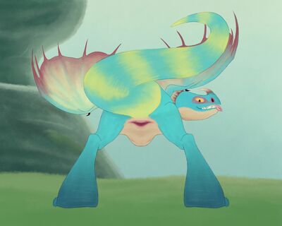 Stormfly Presenting
art by steel_snake
Keywords: how_to_train_your_dragon;httyd;deadly_nadder;stormfly;dragoness;wyvern;female;feral;solo;cloaca;presenting;steel_snake