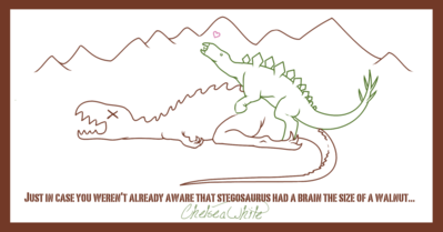 Stegosaurus
art by weirdness_unlimited
Keywords: dinosaur;stegosaurus;theropod;anthro;male;female;M/F;from_behind;humor;weirdness_unlimited