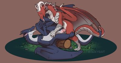 A Pleasant Time
art by stickybait
Keywords: dragon;dragoness;male;female;feral;M/F;penis;missionary;vaginal_penetration;spooge;stickybait