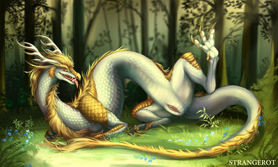 Forest Clearing
art by strangerot
Keywords: eastern_dragon;dragoness;female;feral;solo;vagina;presenting;strangerot