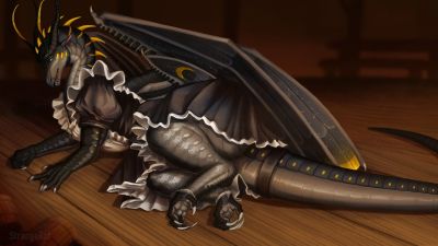 Haze (Wings_of_Fire)
art by strangerot
Keywords: wings_of_fire;nightwing;silkwing;hybrid;dragon;male;feral;solo;maid;suggestive;strangerot