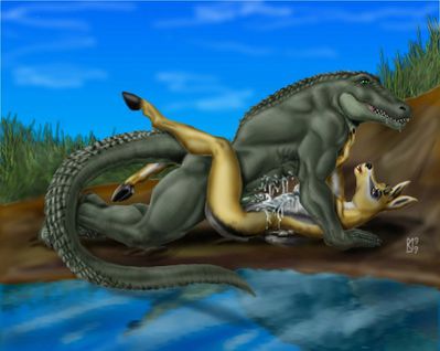 Stuck On You
art by sudonym
Keywords: crocodilian;crocodile;furry;gazelle;male;female;anthro;breasts;M/F;penis;missionary;spooge;sudonym