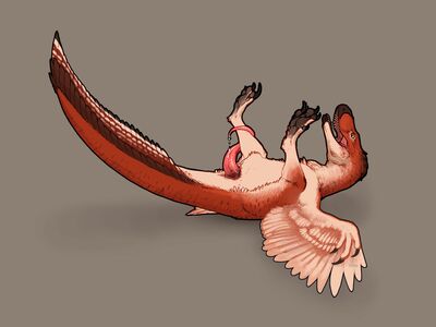 Deinonychus
art by stygimoloch
Keywords: dinosaur;theropod;raptor;deinonychus;male;feral;solo;penis;spooge;stygimoloch