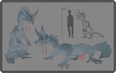 Feral Zae
art by stygimoloch
Keywords: dragon;alien;male;feral;solo;penis;hemipenis;reference;stygimoloch