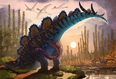 Hesperosaurus
art by stygimoloch
Keywords: dinosaur;stegosaurus;hesperosaurus;male;feral;solo;penis;stygimoloch