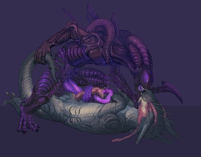 Xeno Love
art by stygimoloch
Keywords: alien;xenomorph;dragon;male;anthro;feral;M/M;penis;missionary;masturbation;spooge;stygimoloch