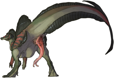 Spinosaurus Hybrid
art by stygimoloch
Keywords: dinosaur;theropod;spinosaurus;hybrid;male;feral;solo;penis;stygimoloch