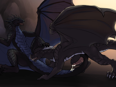 Savoring a Wyverness
art by styxandstoned
Keywords: dragon;dragoness;wyvern;male;female;feral;M/F;penis;vagina;oral;vaginal_penetration;spooge;styxandstoned