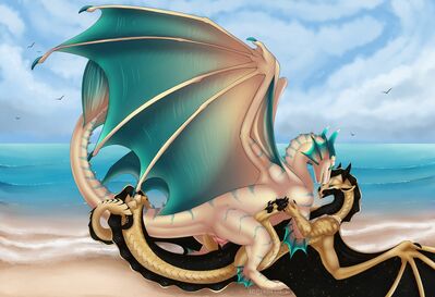 Day at the Beach (Wings_of_Fire)
art by sugar.rush
Keywords: wings_of_fire;sandwing;nightwing;hybrid;dragon;dragoness;male;female;feral;M/F;penis;missionary;vaginal_penetration;beach;sugar.rush