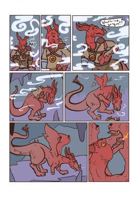 Kobold and Dragon 2
art by superboo
Keywords: comic;dungeons_and_dragons;kobold;dragon;feral;anthro;transformation;non-adult;superboo