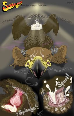 Sawyer and the Vulture Love Nest 6
art by haliaeetus or moisteaglevent
Keywords: comic;eagle;vulture;male;feral;M/M;cloaca;from_behind;internal;spooge;haliaeetus;MoistEagleVent