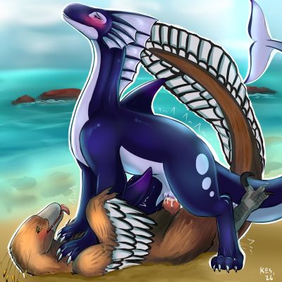On The Beach
art by sylvertears
Keywords: dragoness;dinosaur;theropod;raptor;male;female;feral;M/F;penis;cowgirl;vaginal_penetration;spooge;beach;sylvertears