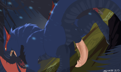 Nargacuga
art by syntex
Keywords: videogame;monster_hunter;nargacuga;dragon;wyvern;male;feral;solo;penis;syntex