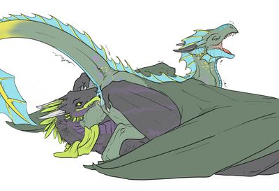 Lesbian Wyverns
art by syrinoth
Keywords: dragoness;wyvern;female;feral;lesbian;69;oral;vagina;spooge;syrinoth