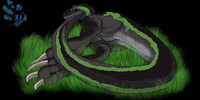 Black and Green Raptor
art by t-i-g-g
Keywords: dinosaur;theropod;raptor;female;feral;solo;vagina;t-i-g-g