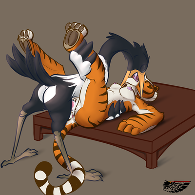 Crane x Tigress 3
art by tactical_magpie
Keywords: cartoon;kung_fu_panda;avian;bird;crane;furry;feline;tigress;master_crane;master_crane;male;female;anthro;breasts;M/F;penis;missionary;vaginal_penetration;spooge;tactical_magpie