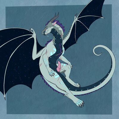 Hybrid Dragon (Wings_of_Fire)
art by tayilipse
Keywords: wings_of_fire;seawing;nightwing;hybrid;dragon;male;feral;solo;penis;tayilipse