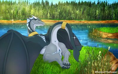 Riverside Presentation
art by tempest_the_reaper
Keywords: dragoness;female;feral;solo;vagina;presenting;tempest_the_reaper