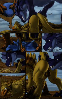 Territory 2
art by narse and razr
Keywords: comic;dragon;gryphon;male;feral;M/M;penis;from_behind;oral;rimjob;narse;razr