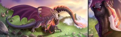 Bahamut's Blessing
art by thandor
Keywords: dragon;male;feral;M/M;penis;oral;closeup;internal;thandor