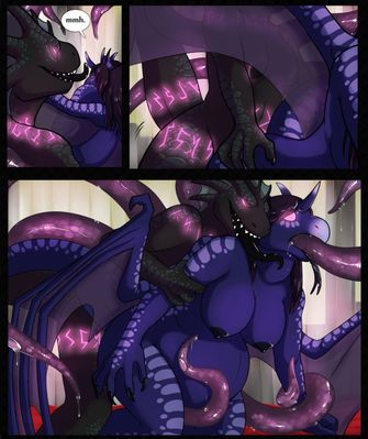 The Corruption of Syl 4
art by ajumia
Keywords: dragon;dragoness;male;female;herm;anthro;breasts;M/F;penis;tentacles;oral;bondage;from_behind;spooge;ajumia